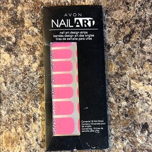 Avon Pink Nail Art Design Strips Pink
